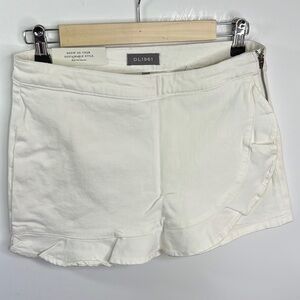 DL1961 GIRL’S LOLA SKORT WHITE ROSE NWT SZ 16